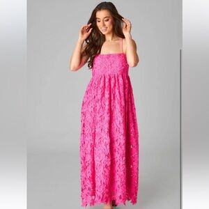 Buddy Love Tiana lace trim dress